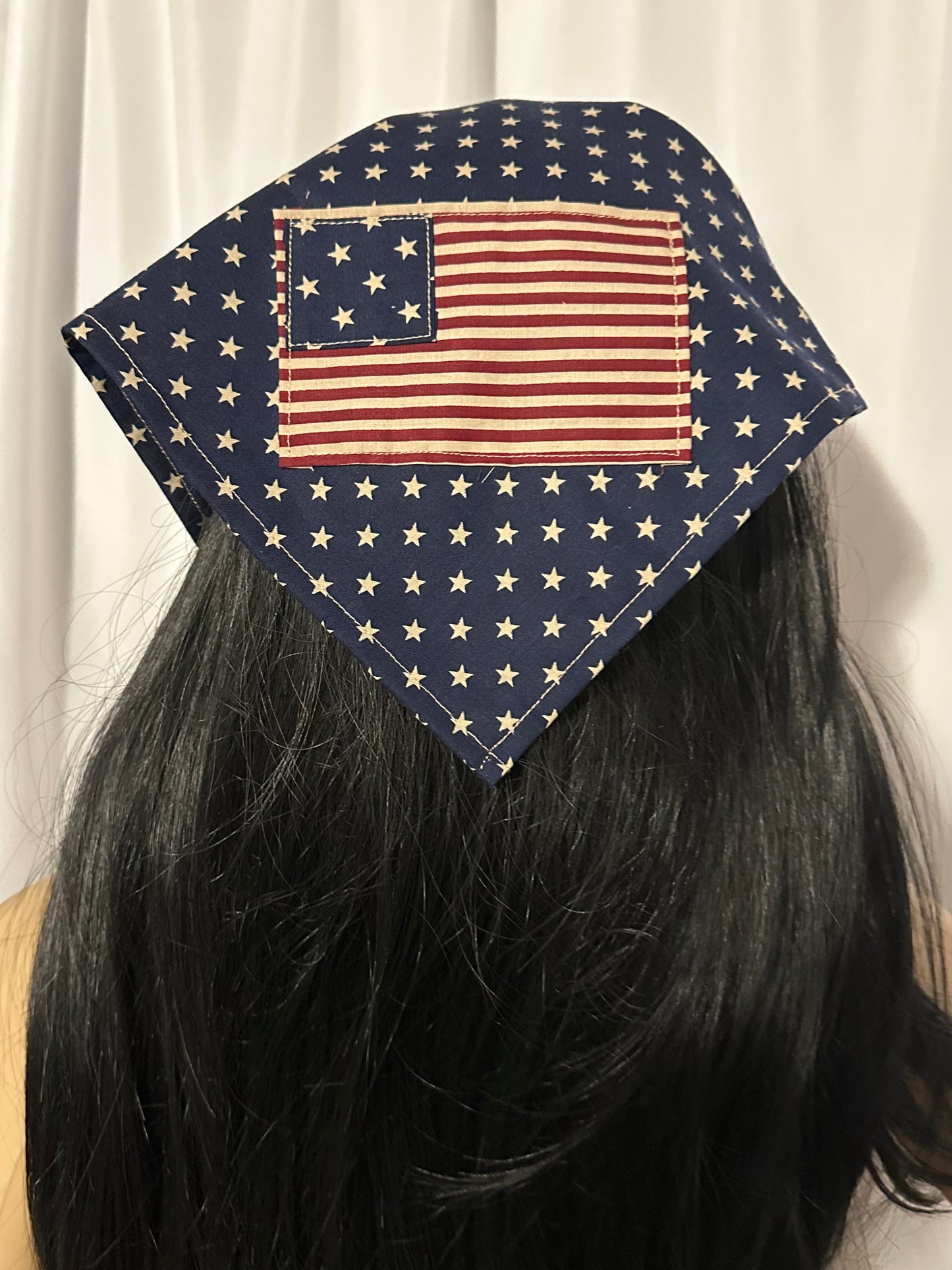 Limited Edition Handmade America 250 Celebration Bandana | Rustic Patriotic Neck & Hair Scarf