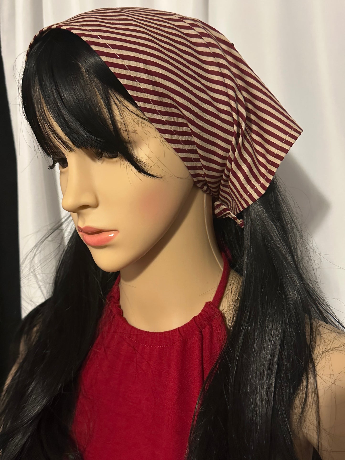 Limited Edition Handmade America 250 Celebration Bandana | Reverse Flag Design Rustic Patriotic Neck & Hair Scarf with Optional Crystal Sparkle