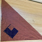 Limited Edition Handmade America 250 Celebration Bandana | Reverse Flag Design Rustic Patriotic Neck & Hair Scarf with Optional Crystal Sparkle